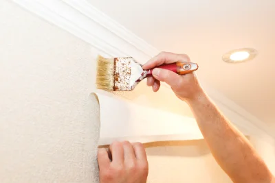 Pose de papier peint à Peipin — revêtements muraux et toiles de verre